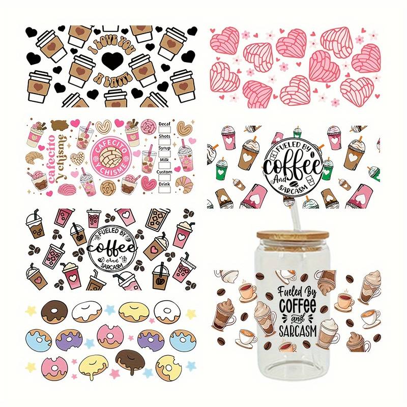 Uv Dtf Cup Wrap Transfers Stickers For Libbey Glass Cups - Temu